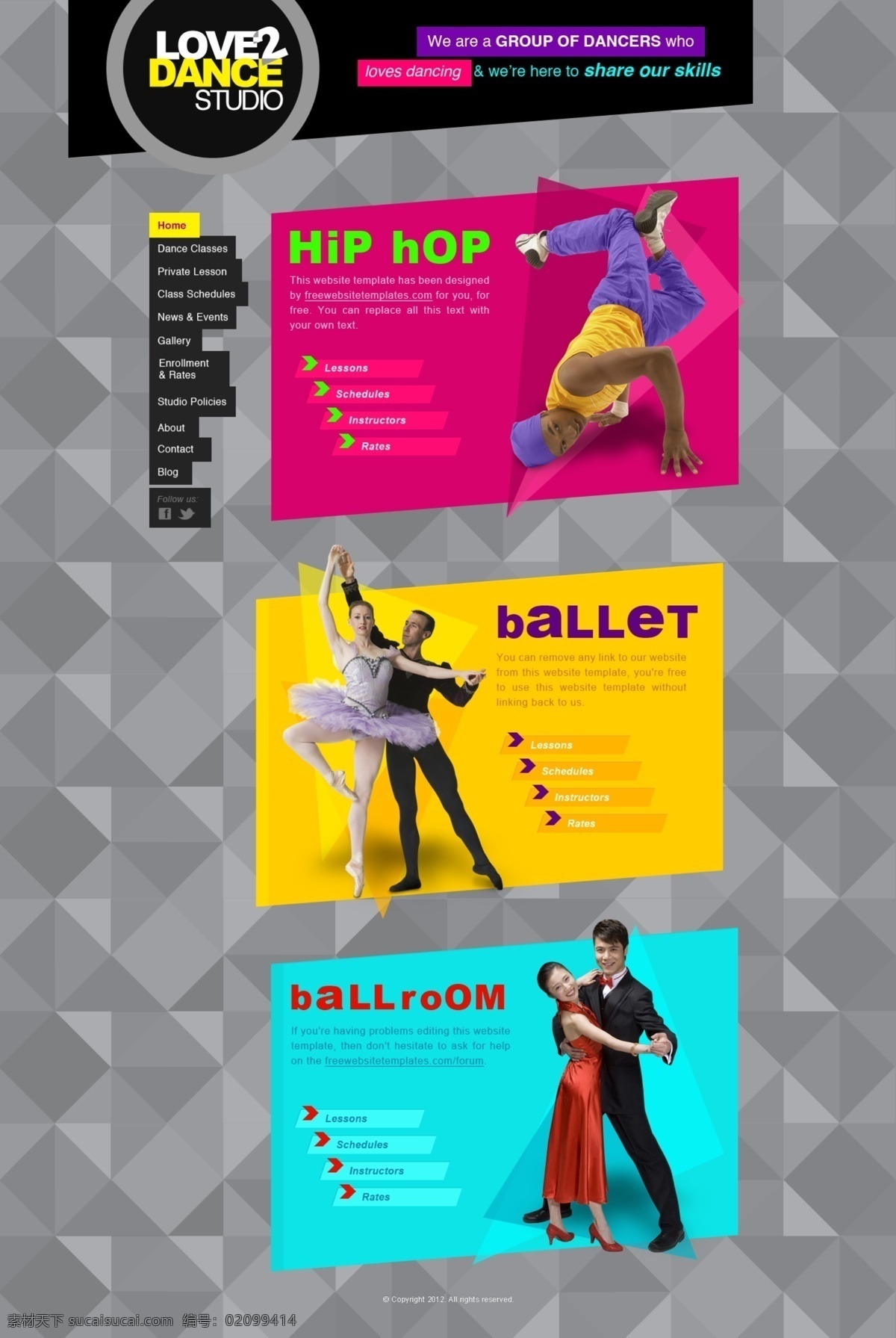 国外 舞蹈 网站 模板 精彩热门 海报 其他海报设计