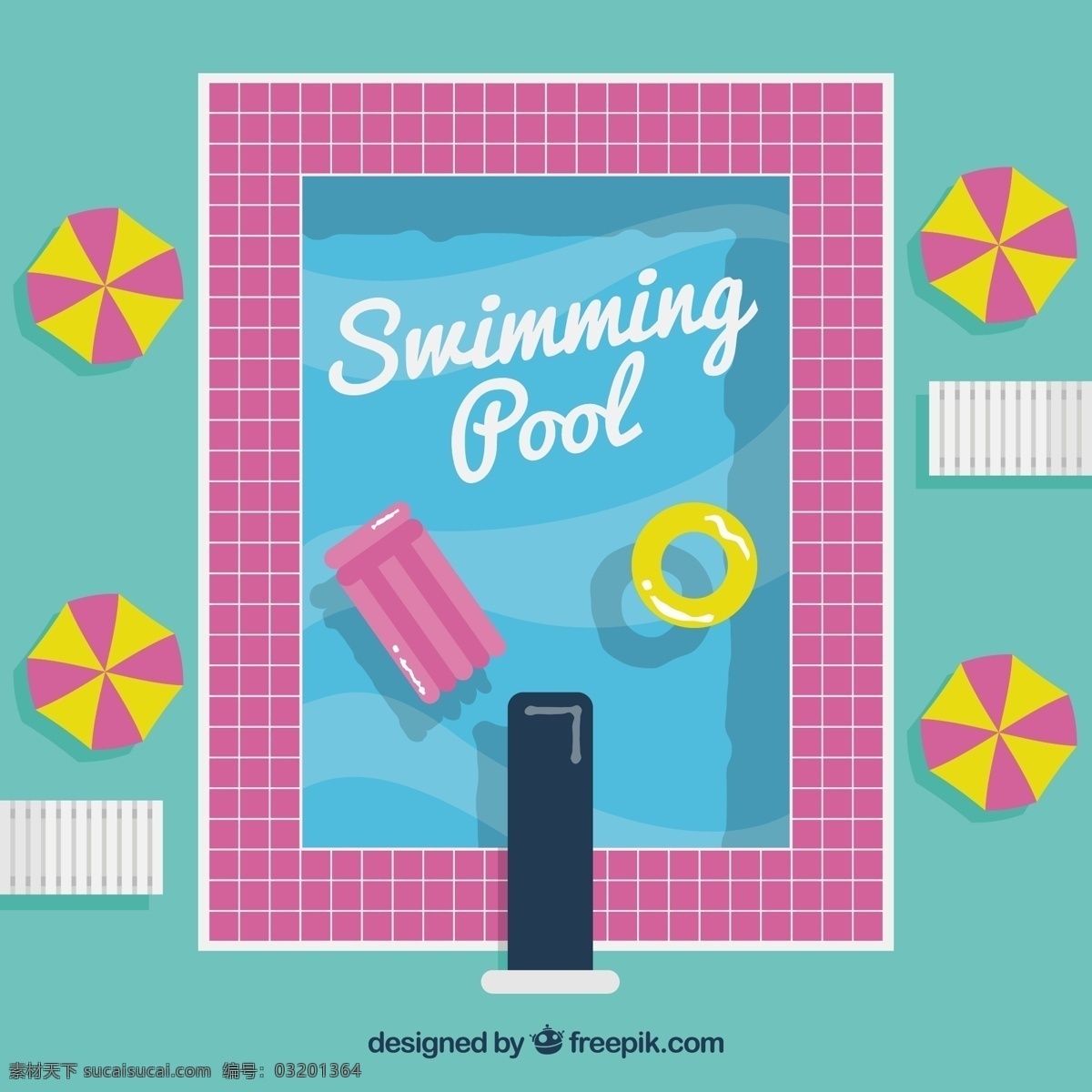 具有 浮动 背景 粉色 边框 游泳池 夏季 水 边界 阳光 粉红色 平面 度假 平面设计 游泳 放松 季节 平静 漂浮
