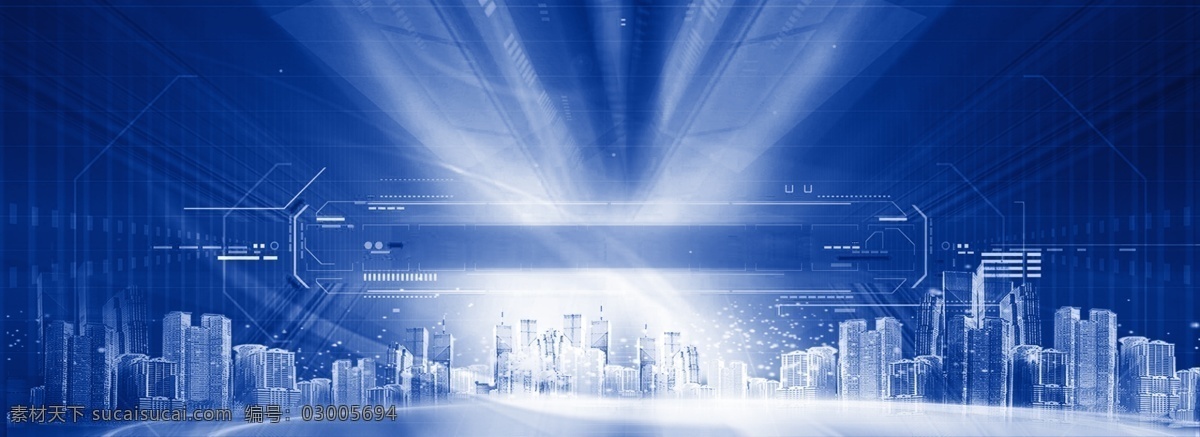 蓝色 科技 光线 通用 背景 商务 蓝色背景 光晕 科技未来 城市群 楼盘