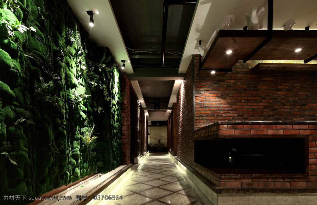 室内 餐厅 走廊 走道 效果 自然 风格 艺术 休闲 工装 室内设计 餐厅走道 效果图 工装效果图 效果图图片 jpg图片
