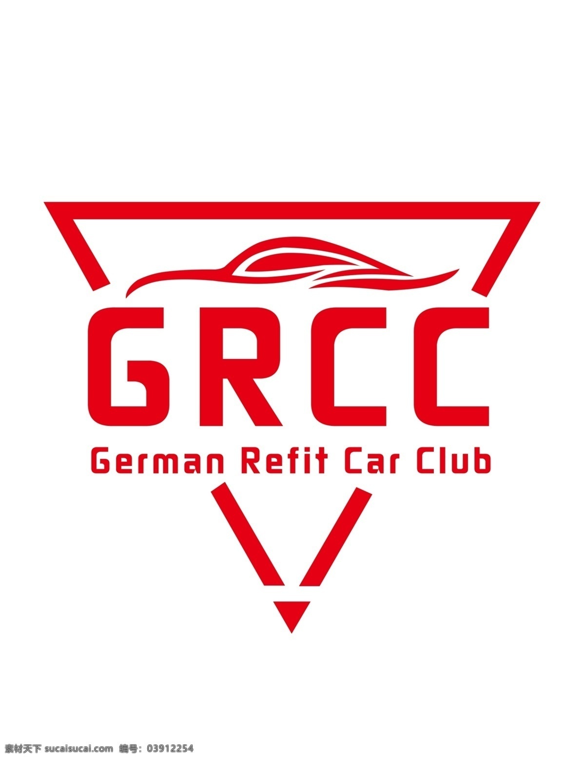 grcc 老鹰logo 三角形 标志logo 标志 logo设计