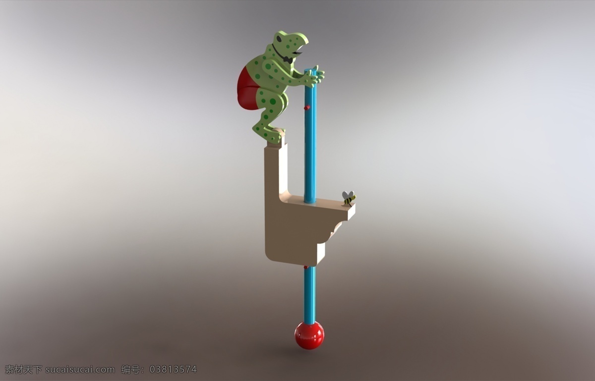 潜水 蛙 青蛙 跳水 玩具 3d模型素材 其他3d模型