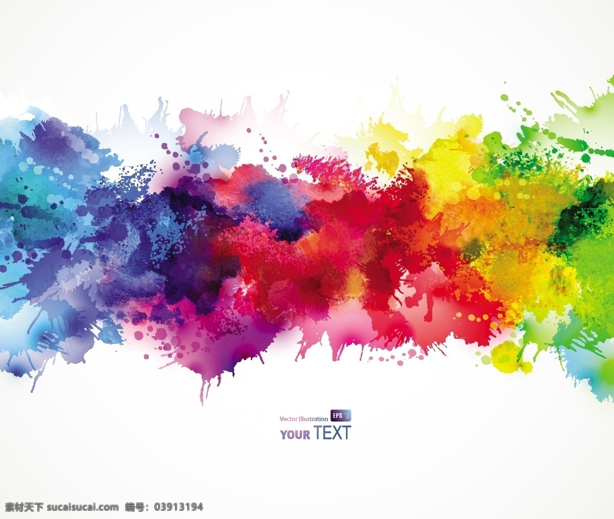 色 水彩 溅 背景 插画 矢量 彩色 插图 飞溅 矢量背景 水彩画 矢量图 花纹花边