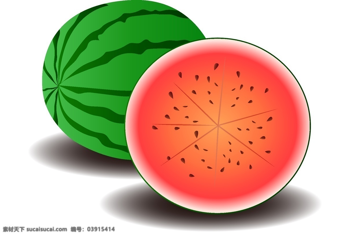 卡通 西瓜 矢量图 png图下载 一个西瓜 创意卡通 卡通插图 水果插图 美味水果 大西瓜 插图