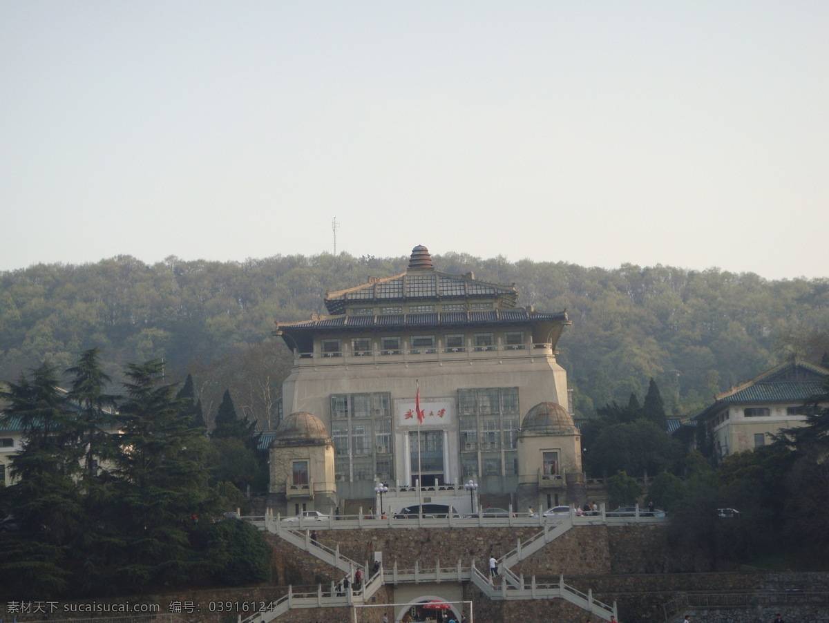 武大 行政 楼 建筑 武汉大学 行政楼 风景 生活 旅游餐饮