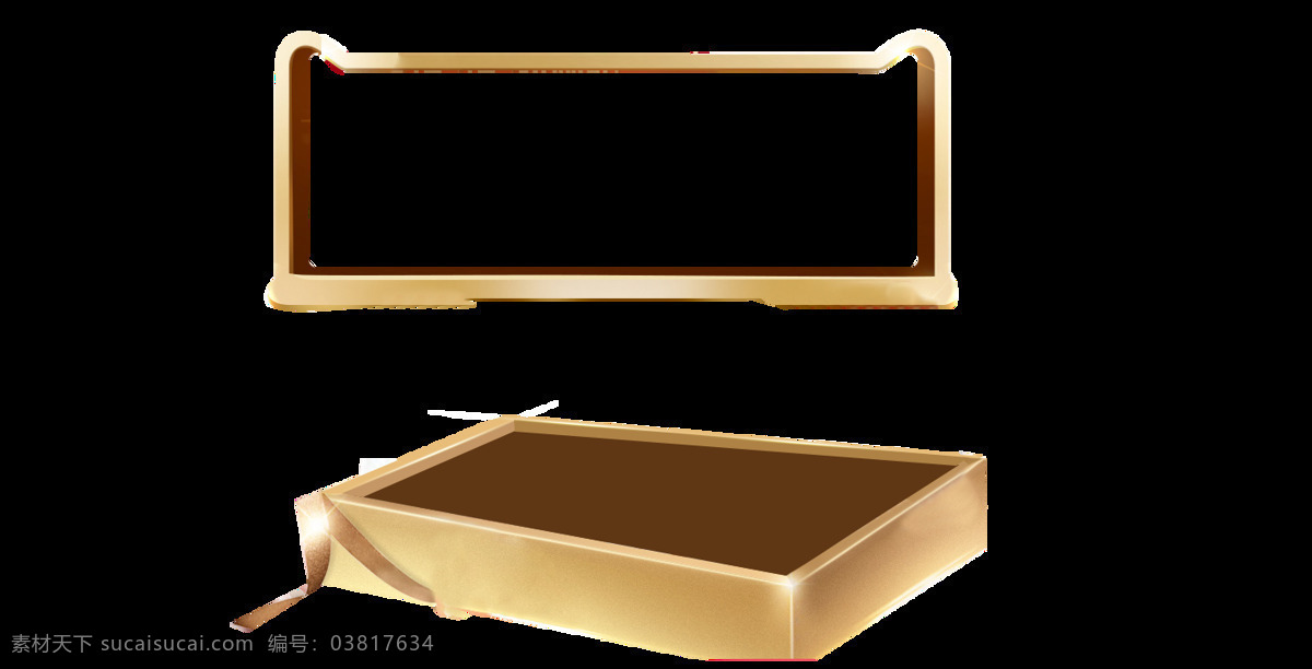 金色 礼物 盒子 元素 png元素 礼品 免抠元素 透明素材