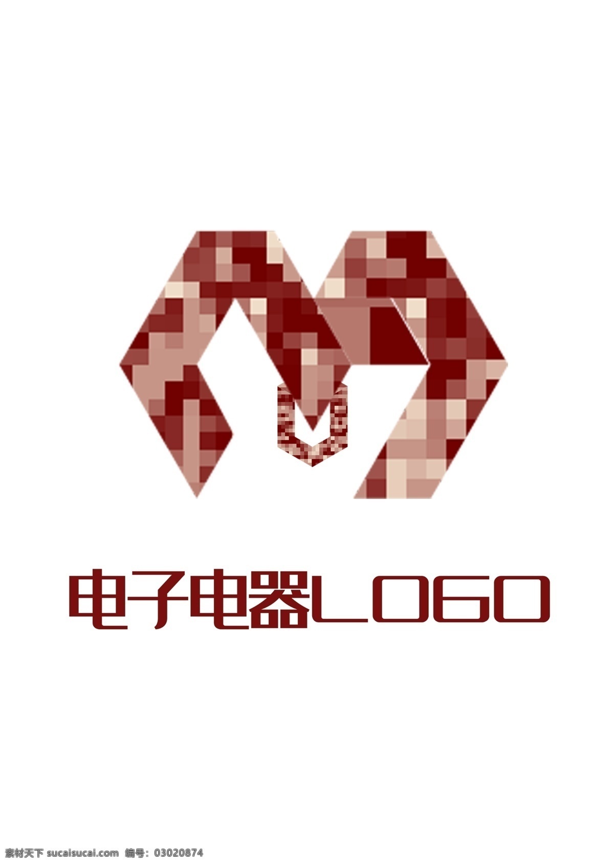 电子电器LOGO矩形形状字母渐变拼合组合素材图片下载-素材编号03020874-素材天下图库