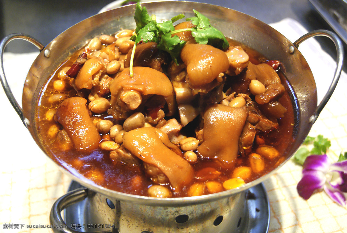 干锅猪蹄 猪蹄 菜品 干锅 花生猪蹄 美味猪蹄 美食 传统美食 餐饮美食