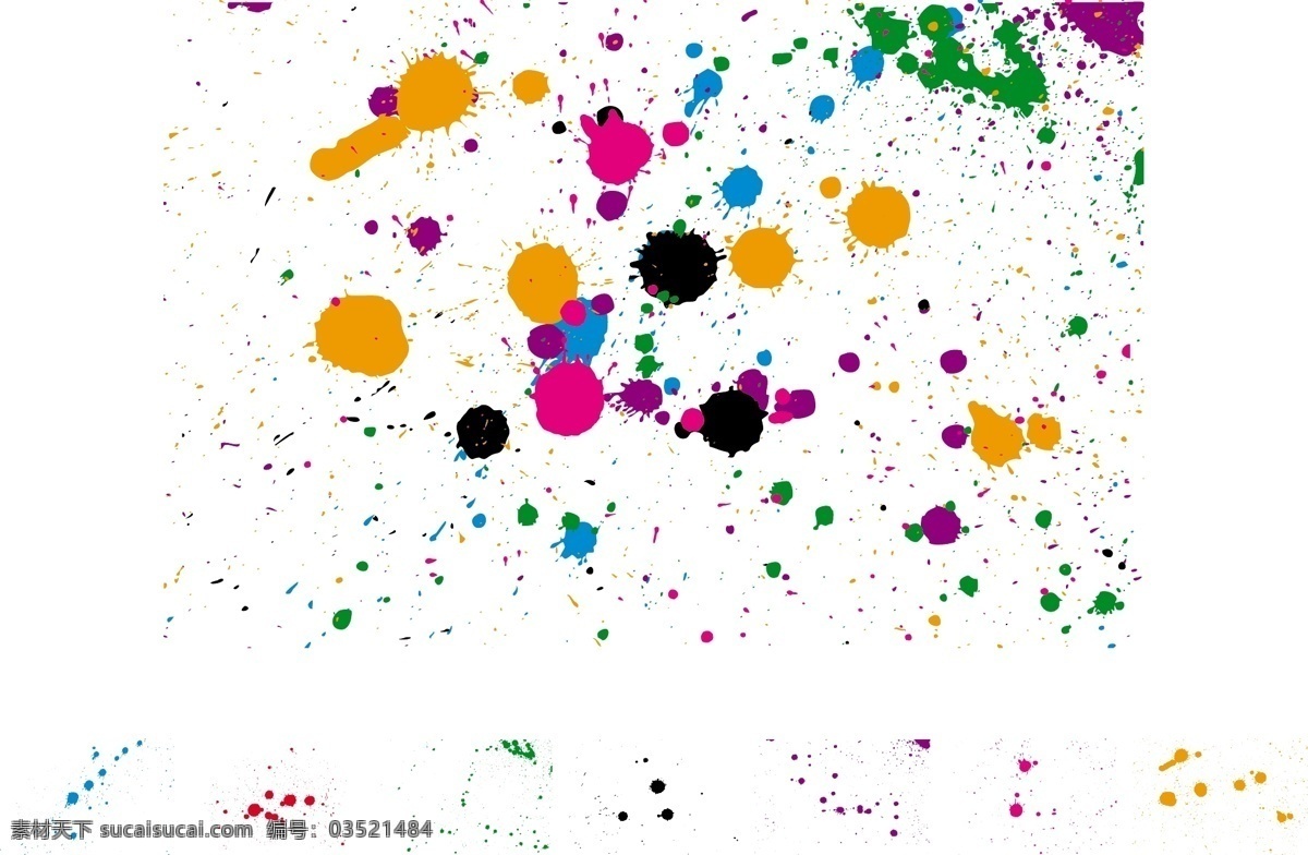 漂亮 墨水 滴 图 底纹边框 矢量图库 矢量 模板下载 随机 很 psd源文件