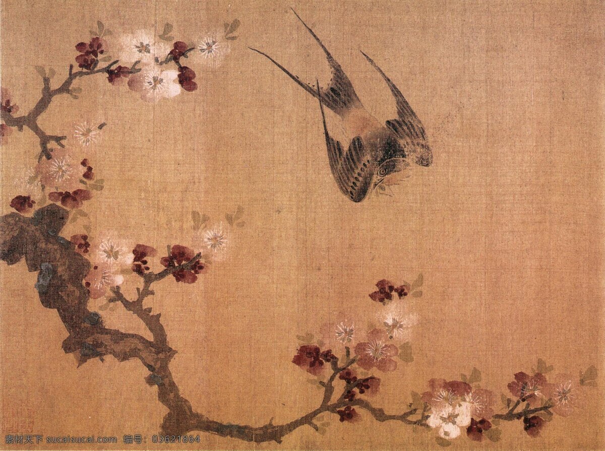 中国 传世 名画 花鸟画 花鸟图 周之冕 中国传世名画 古典花鸟画 文化艺术