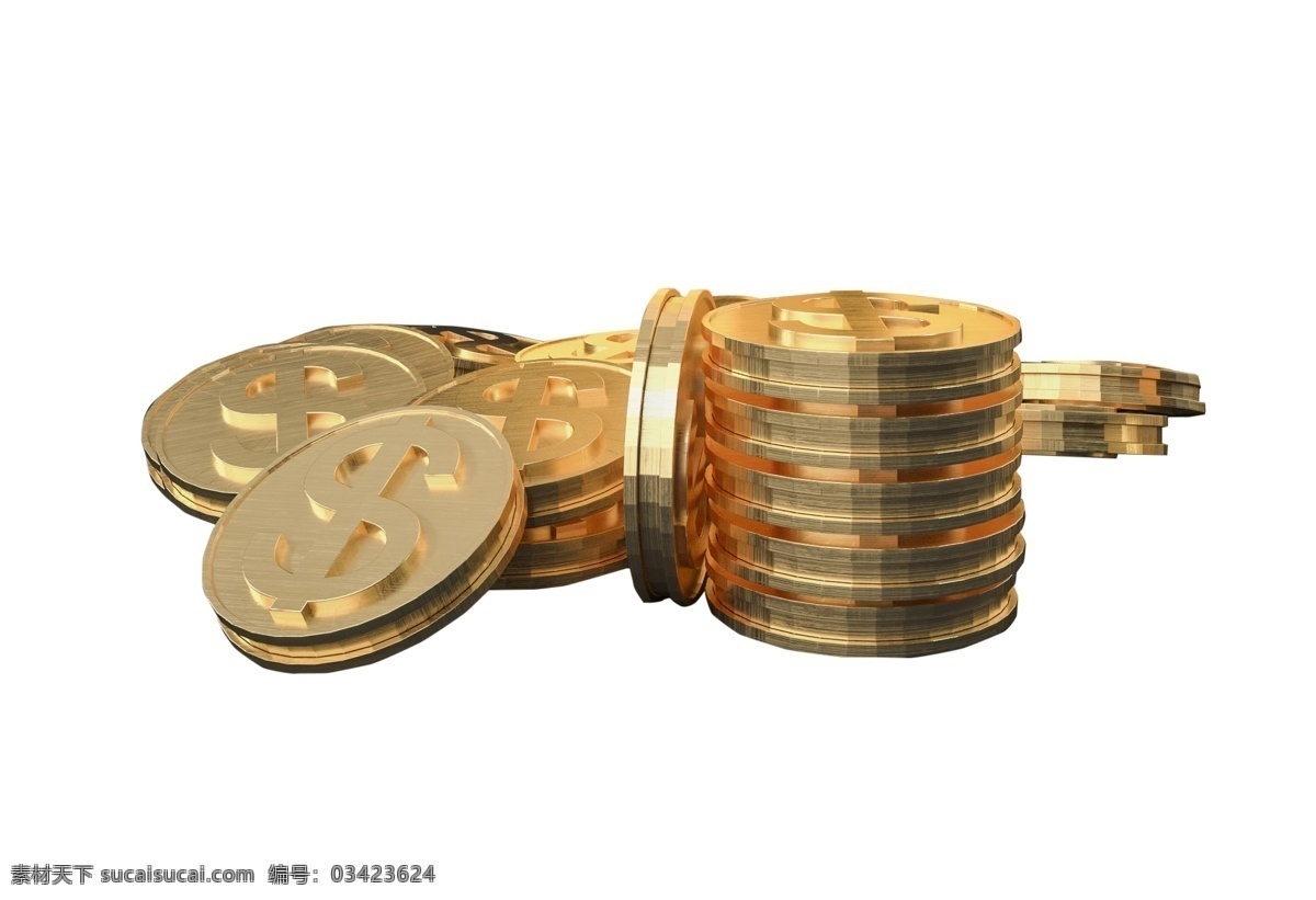 金属色的金币 金属色 金币 美元