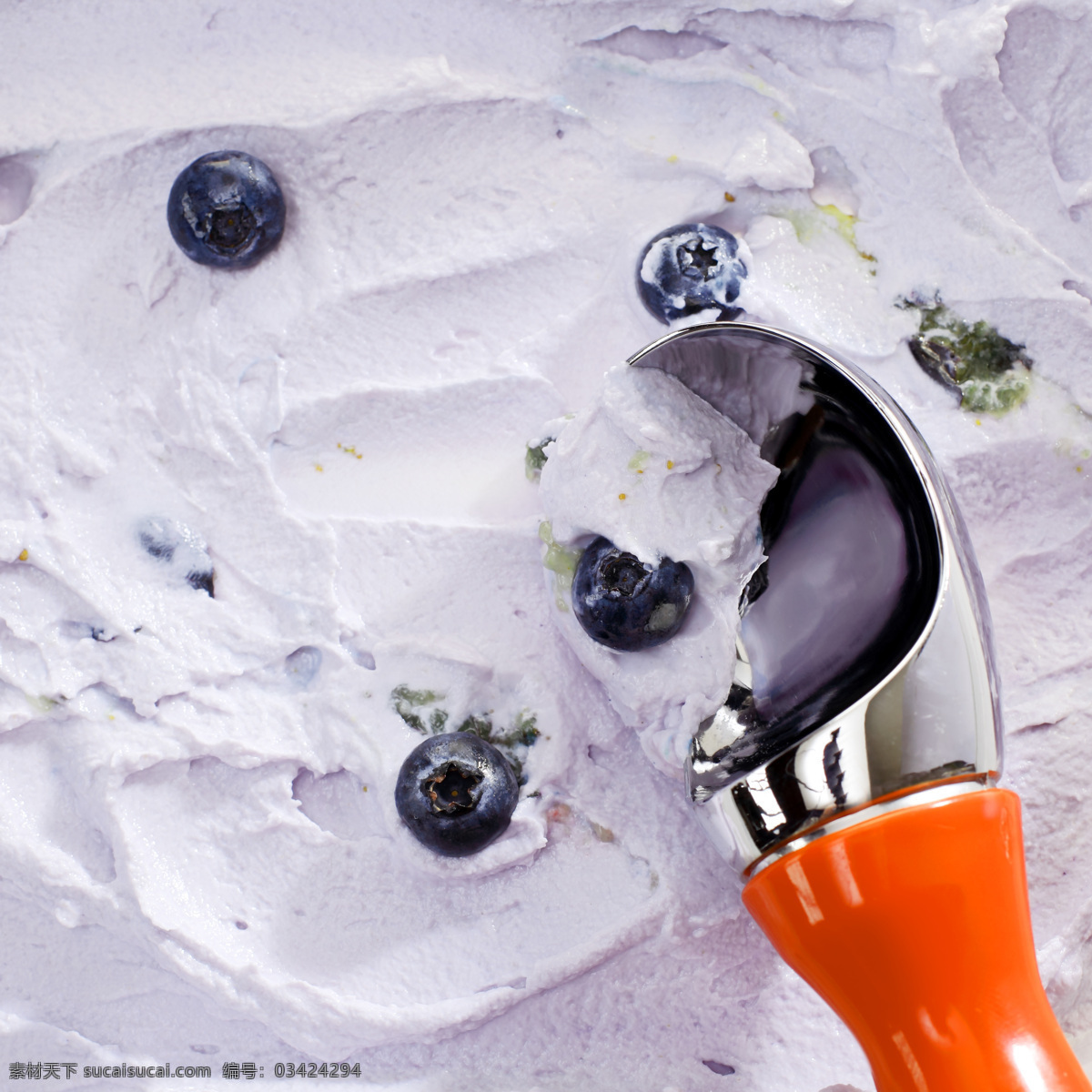 蓝莓 冰淇淋 冰激凌 美食 美味 食物摄影 美食图片 餐饮美食