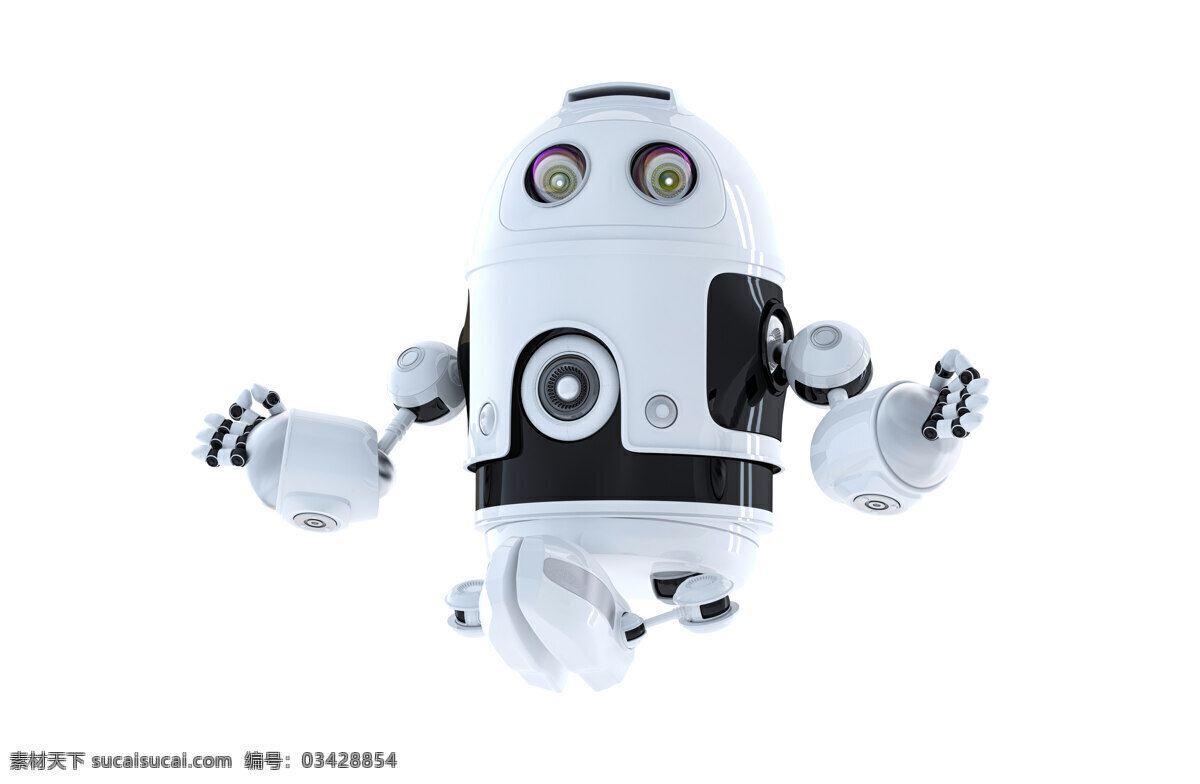 android 机器人 冥想 白色
