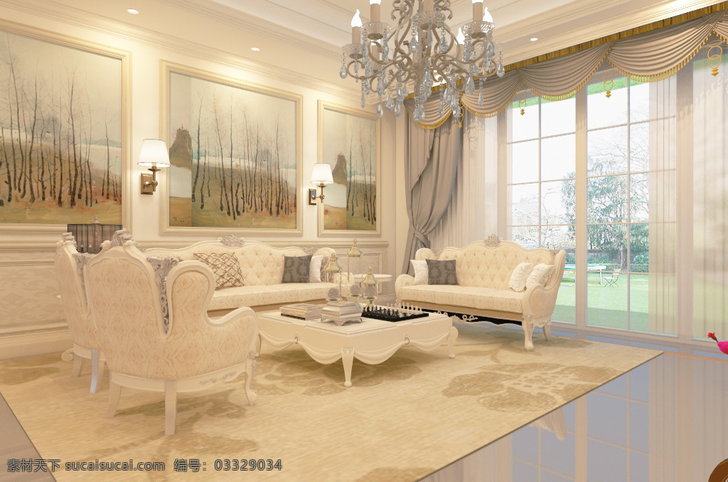 现代 简约 欧式 风格 客厅 装饰装修 效果图 欧式风格 室内设计 欧式客厅 客厅效果图 室内装修 3d模型
