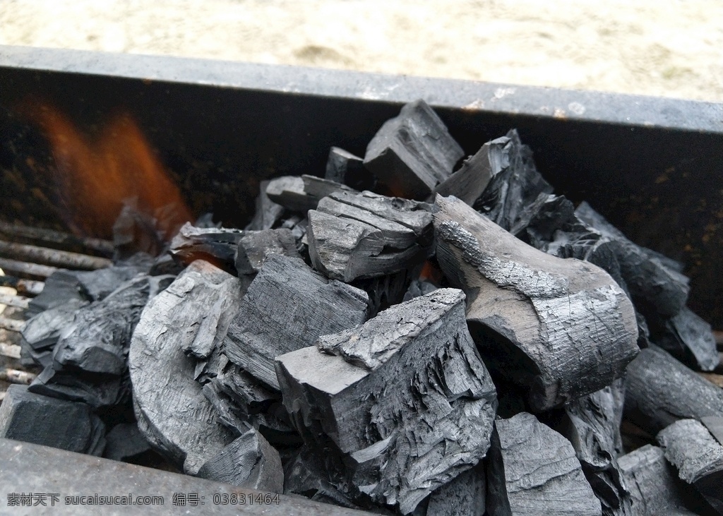 木炭 燃料 灶具 黑色 户外 自然生物 生活百科 生活素材
