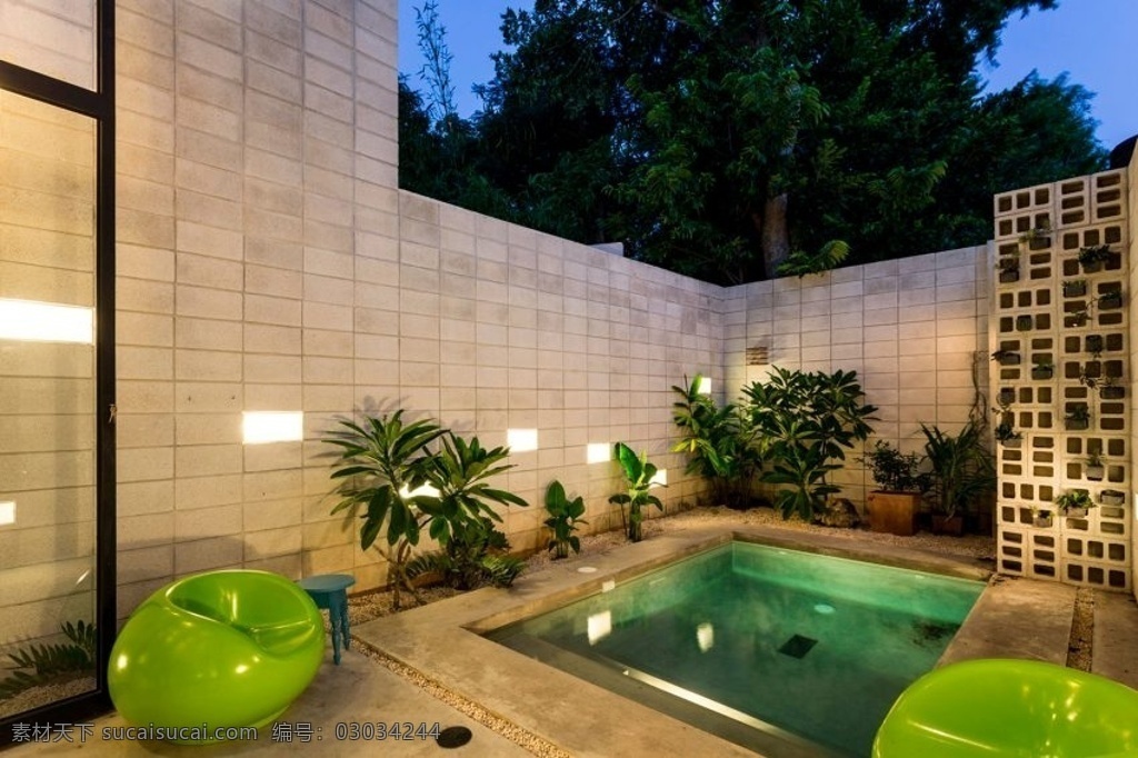 现代 简约 室外 浴池 设计图 家居 家居生活 室内设计 装修 室内 家具 装修设计 环境设计