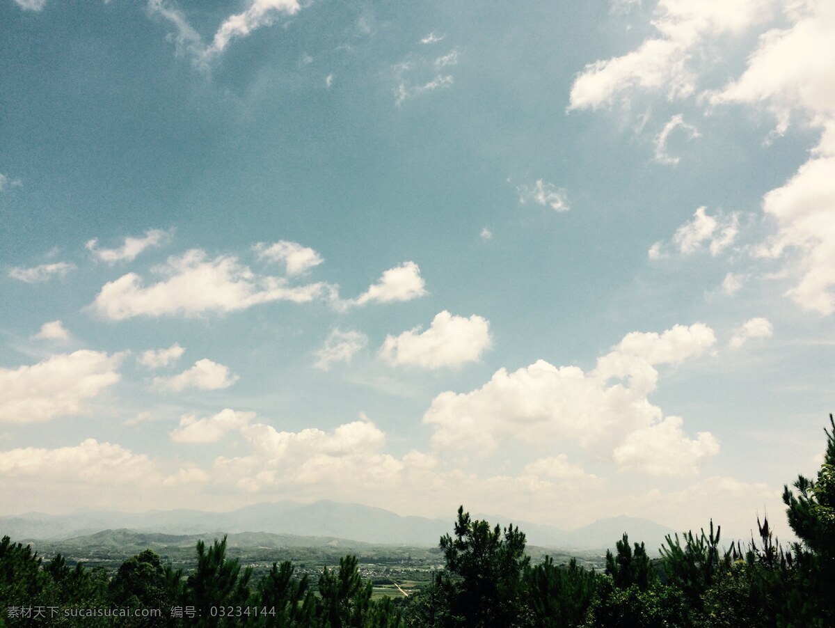蓝天白云 惠州 巽寮湾 天空 蓝天 云 建筑 九龙山 自然景观 自然风景