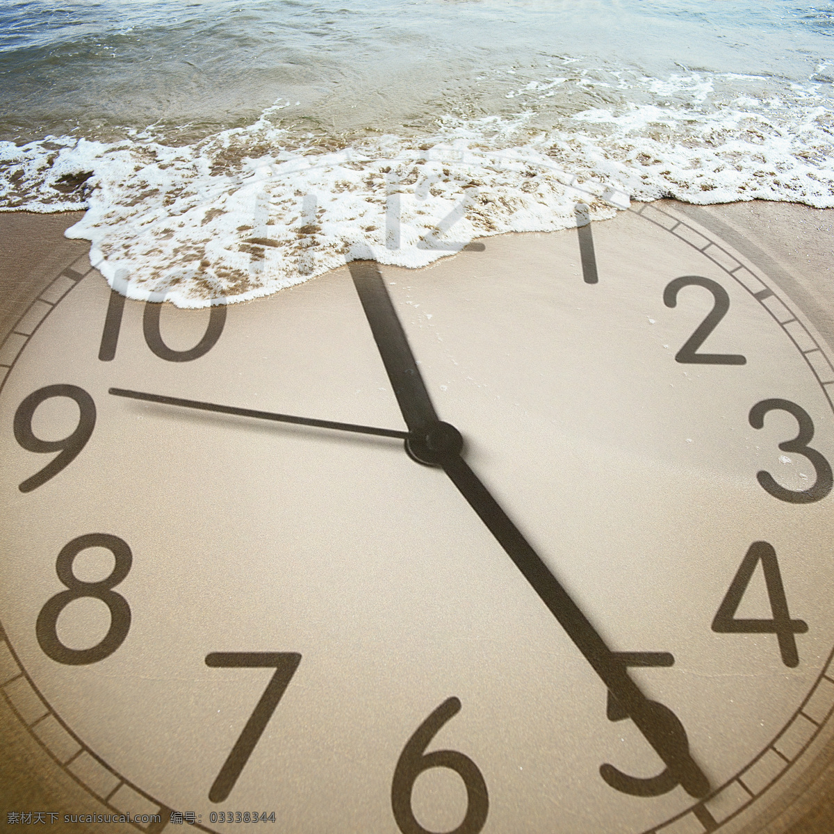 钟表 海水 钟 时间 海边 有趣的想法 创意 钟表与海水 其他类别 商务金融
