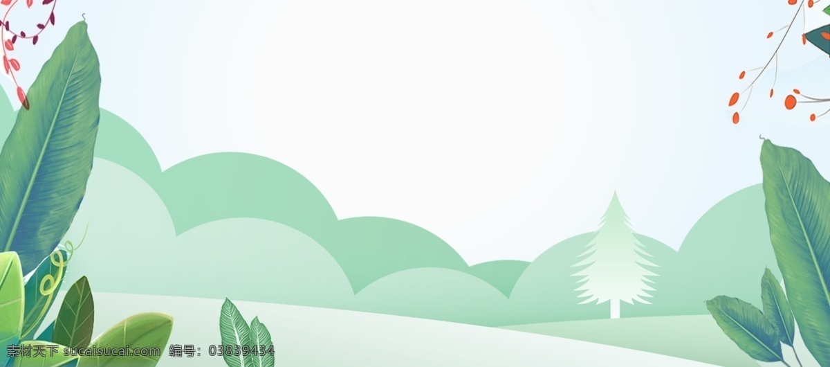 春季 文艺 风景 剪纸 风 banner 背景 剪纸风