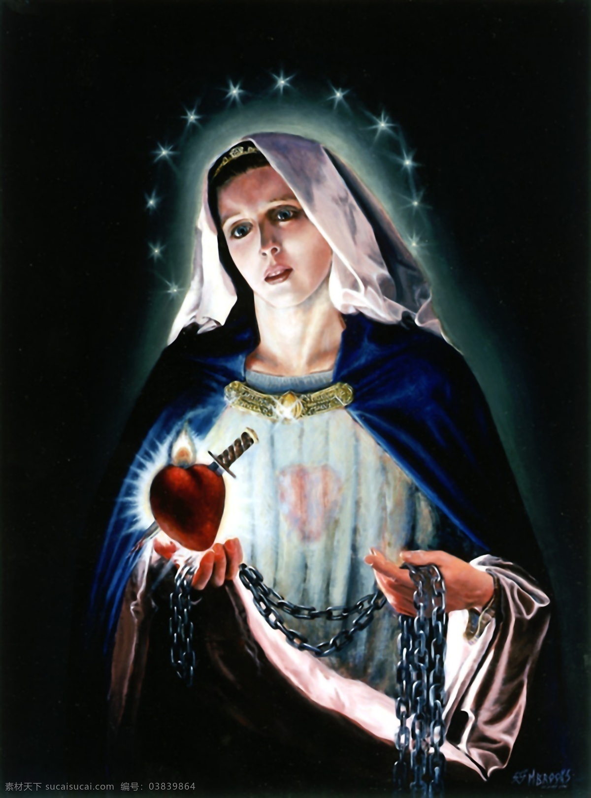 圣母圣心 玛利亚 圣心 圣母玛利亚 天主教 人物图库 生活人物