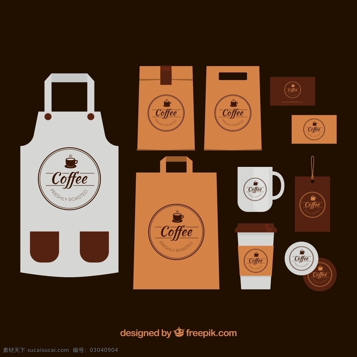 咖啡vi 咖啡 咖啡店 vi 包装 广告 卡通素材