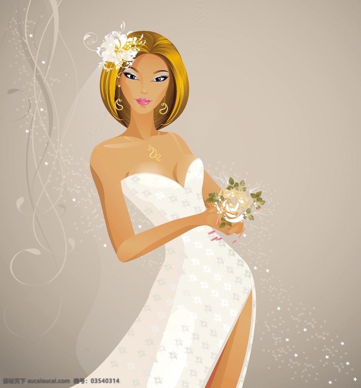 细 线条 艺术 婚纱 背景 矢量 婚礼 精细 图案 新娘 性感 的背景下 美 矢量图 花纹花边