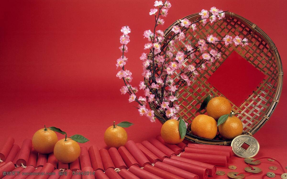 新春 春节 新年 喜庆 壁纸 背景 红色