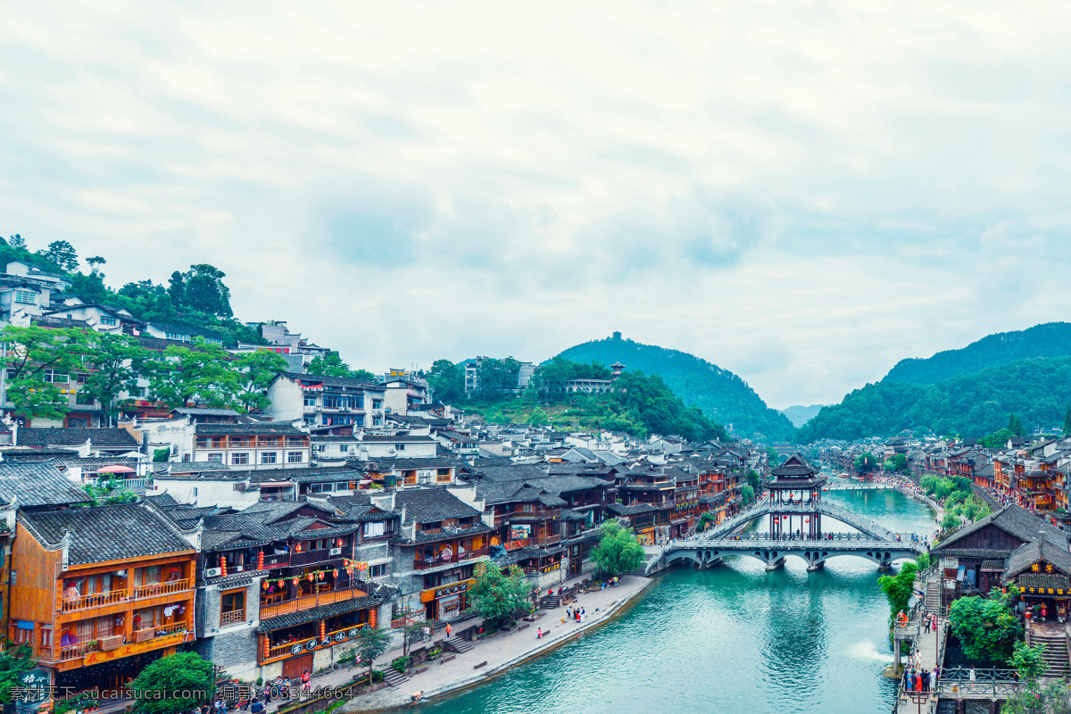 美丽 凤凰古城 旅行 旅游 建筑 凤凰 古城 自然景观 建筑景观