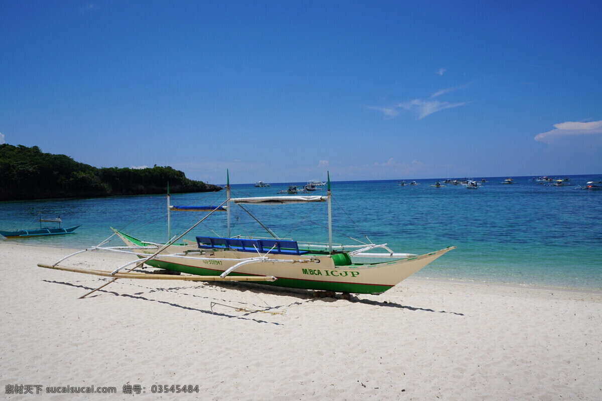 碧海蓝天 碧海 国外旅游 海景 蓝天 旅游摄影 沙滩 渔船 风景 生活 旅游餐饮