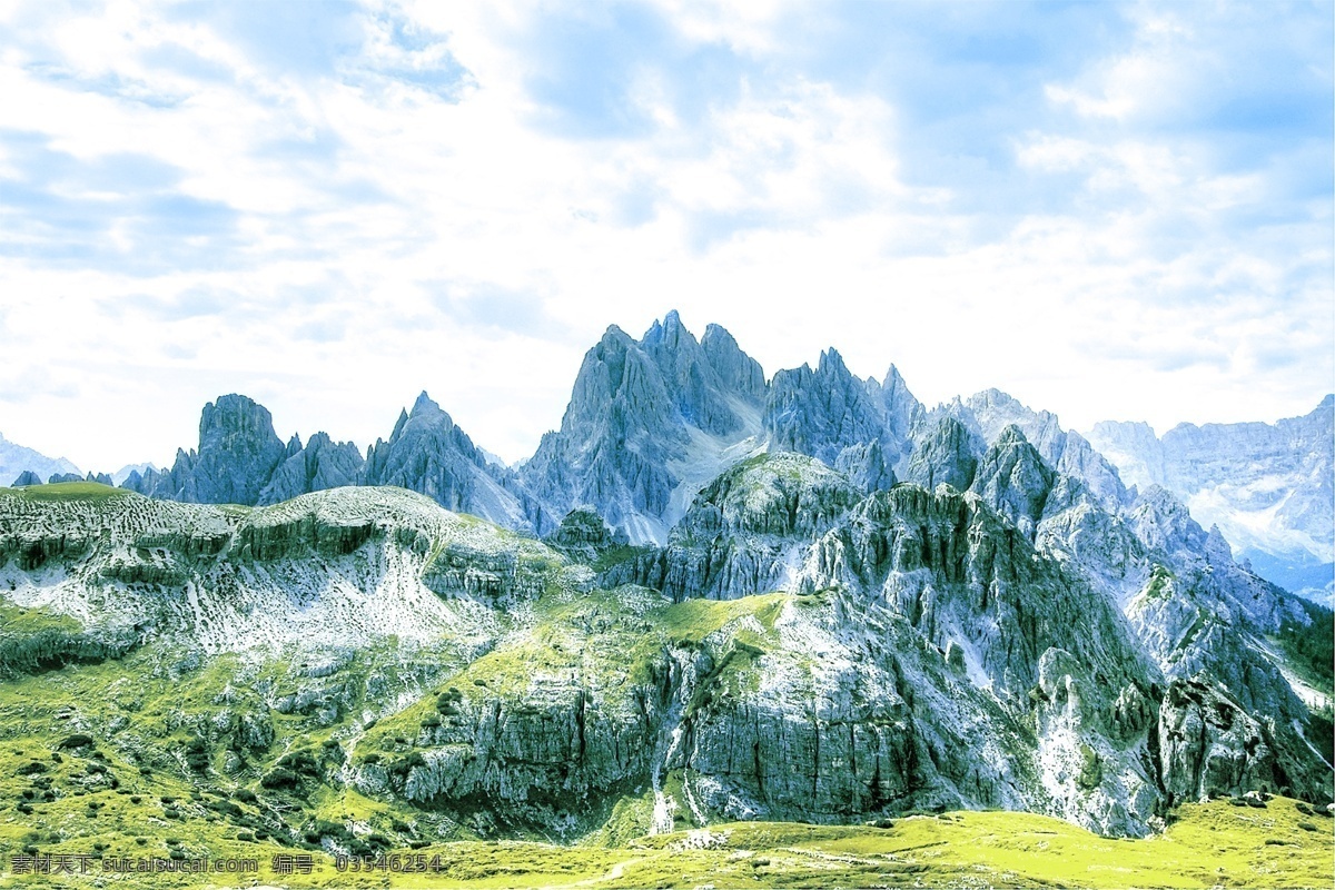 自然景观 白云岩山脉 山脉 山峰 山顶 山峦 山地 高山 地质 地貌 山脉景观 背景