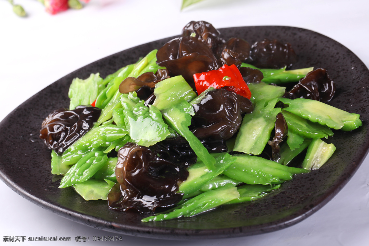 木耳炒苦瓜 苦瓜炒木耳 木耳 黄瓜 苦瓜 菜品 美食 摄影图片 菜品拍摄 传统美食 餐饮美食 高清 高清菜谱用图