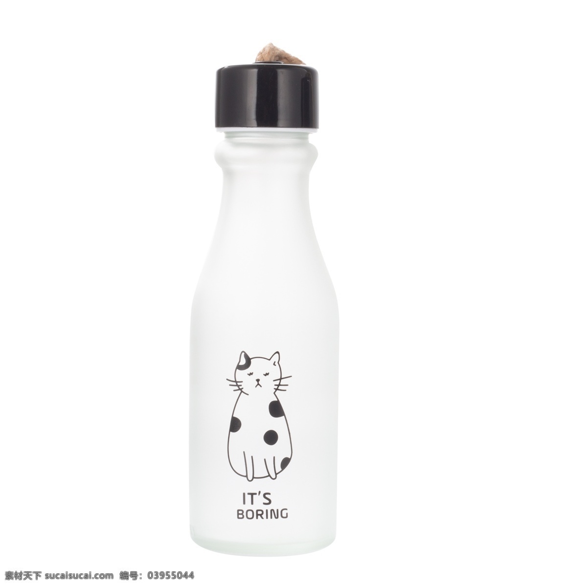 白色 可爱 小猫 瓶子 元素 圆润 纹理 质感 盖子 喝的 饮料 美食 味道 吃的 黑色小满 宠物 亮光 光泽 圆柱