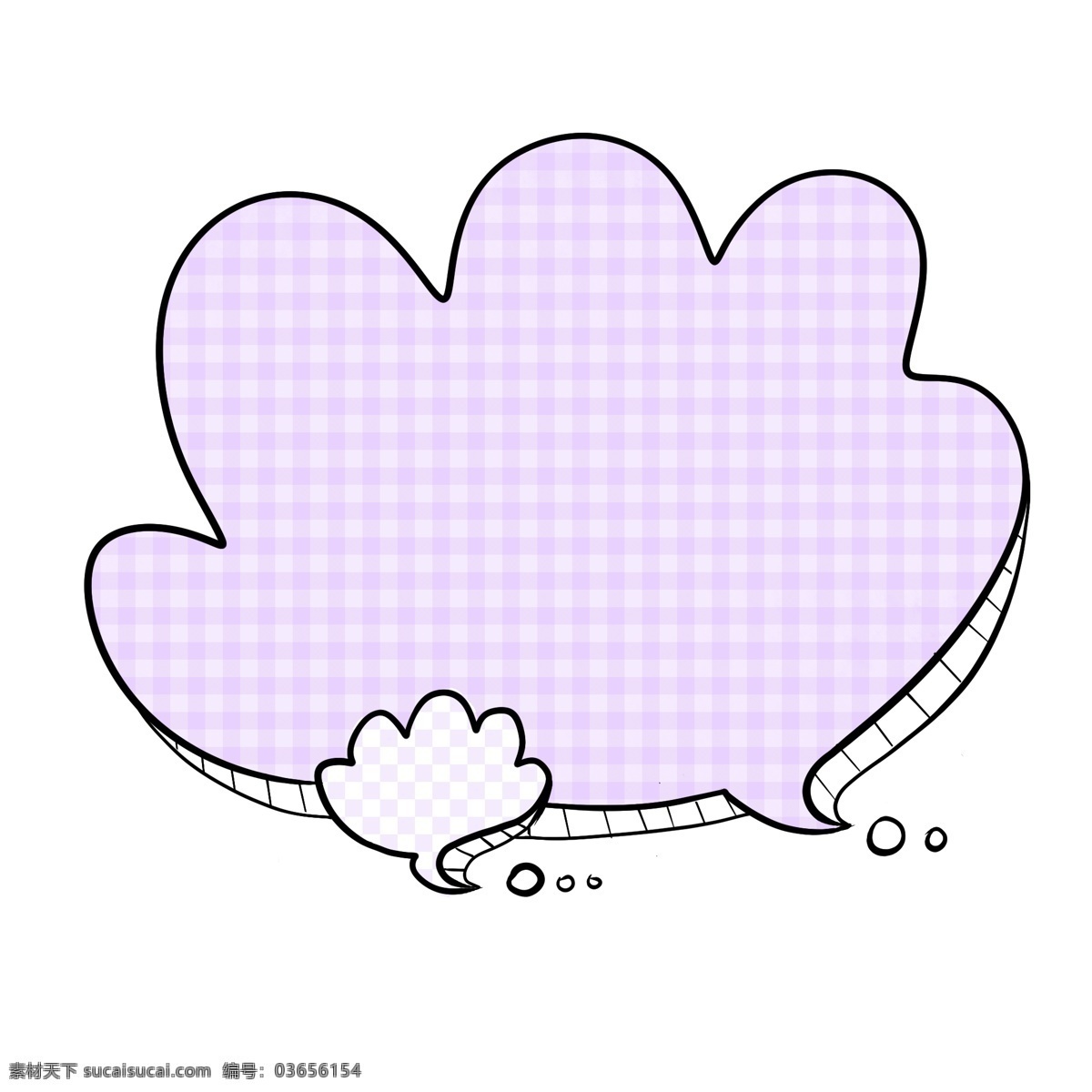 贝壳 形状 对话框 贝壳形状 大贝壳 小贝壳 紫色 格子图案 淡紫色 立体 阴影 手绘 卡通 实用 边框 简洁