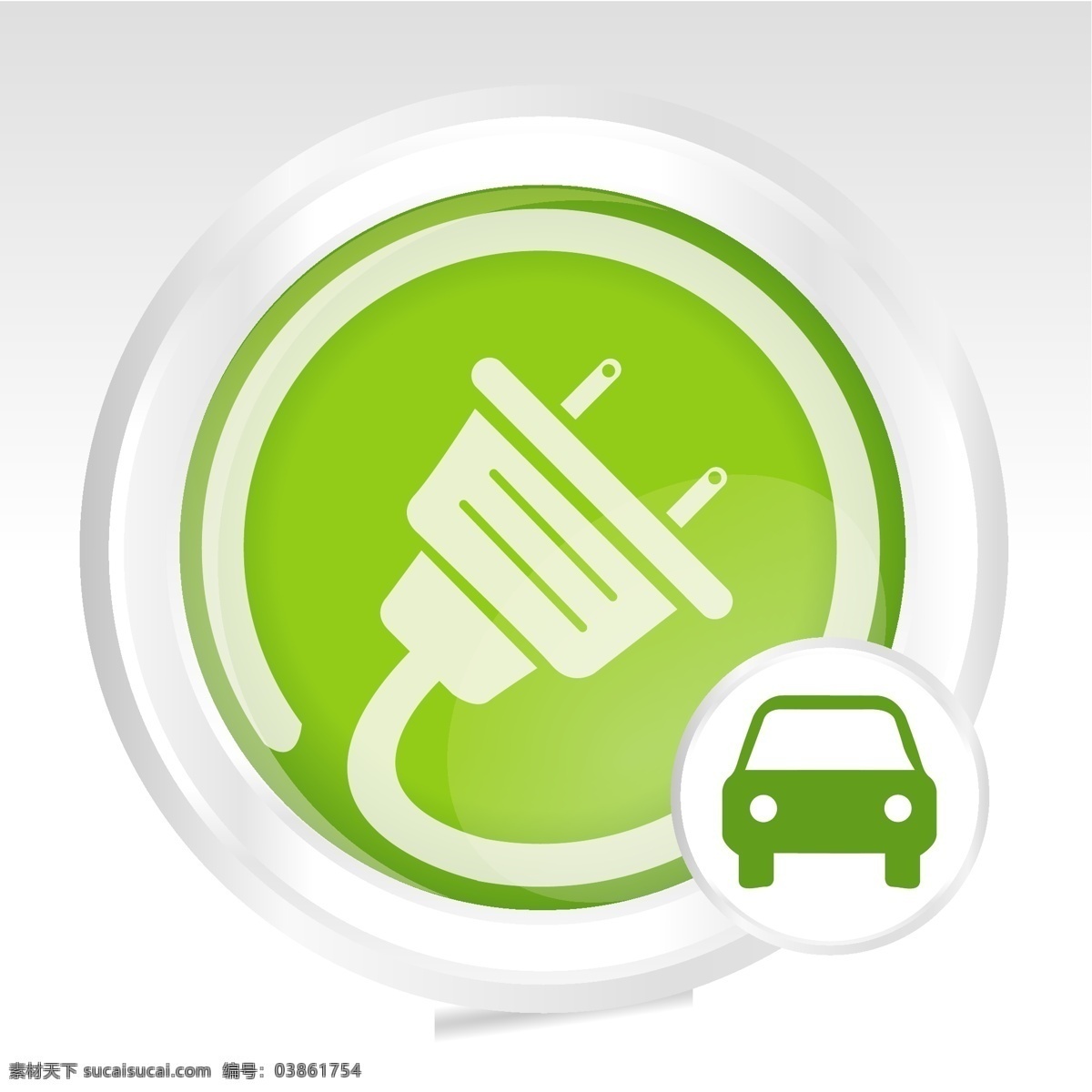 汽车 燃料 绿色 象征 图标 创意图标 环保图标 绿色图标 模板 设计稿 素材元素 图标设计 人形云朵 源文件 矢量图