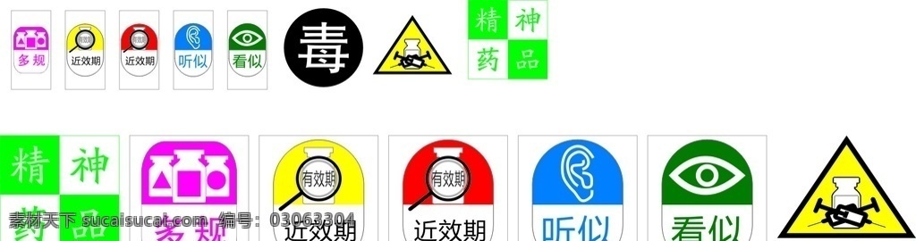 医院药品标签 医院 药品 标签 多规 看似 听似