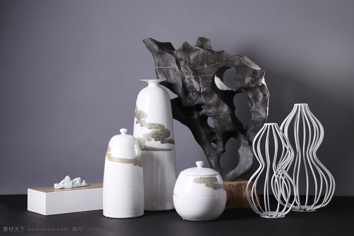 软装方案 中式饰品 工艺品 白色陶器 中式陈设 饰品配搭 软装收集 文化艺术 传统文化
