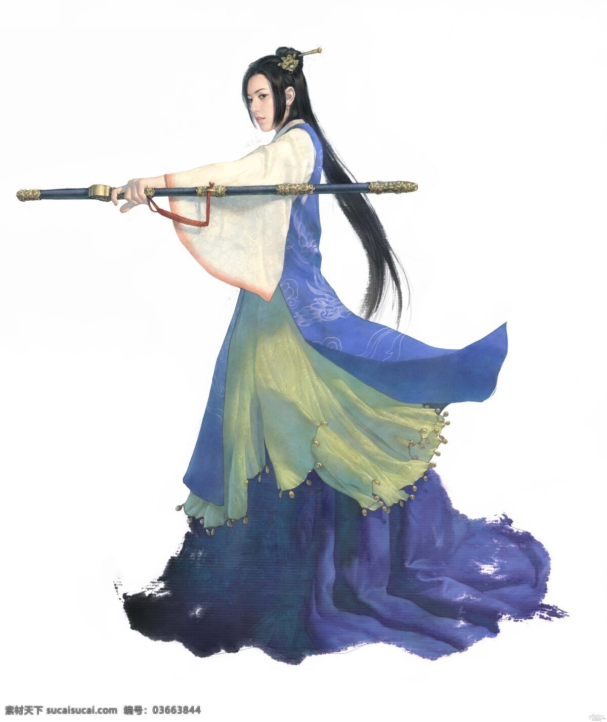 游戏美女 笑傲江湖 侠女 美女 古装美女 剑客 手绘美女 游戏壁纸 动漫人物 动漫动画