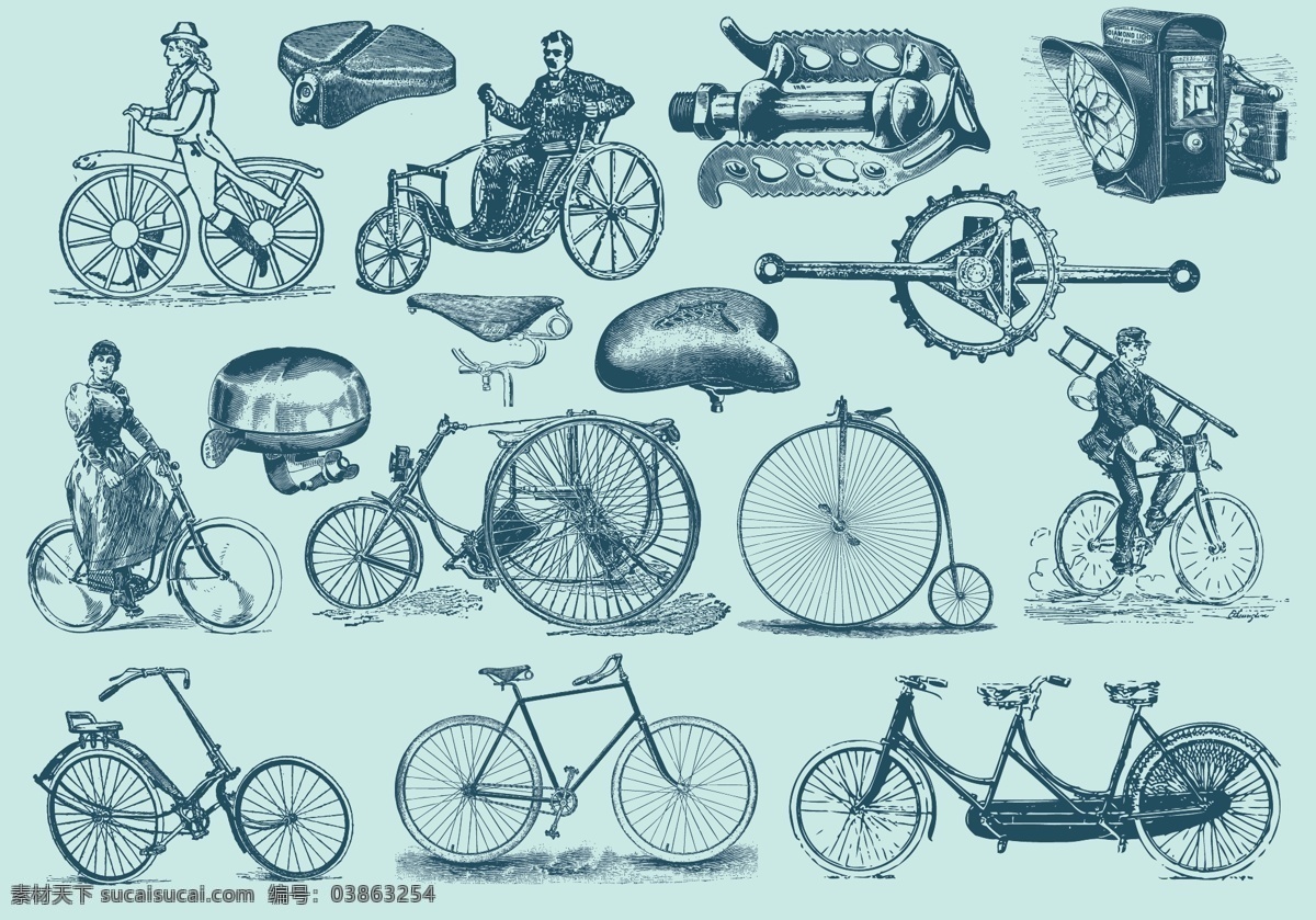 蓝色 老式 自行车 插图 老 向量 复古 轮 土地 格局 历史 绘画 汽车 艺术品 框架 年份 背景 孤立的人 脚踏车 雕刻 图画 古色古香 古老的自行车