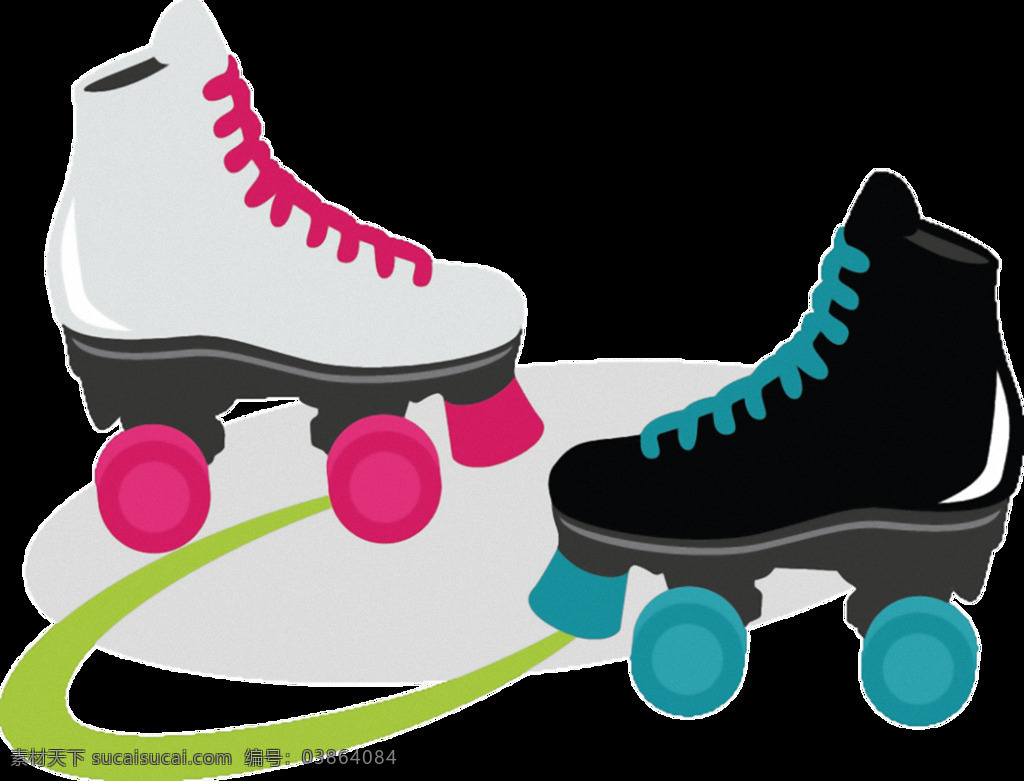 手绘 彩色 溜冰鞋 免 抠 透明 滑冰鞋 滑冰鞋素材 滑冰鞋图片