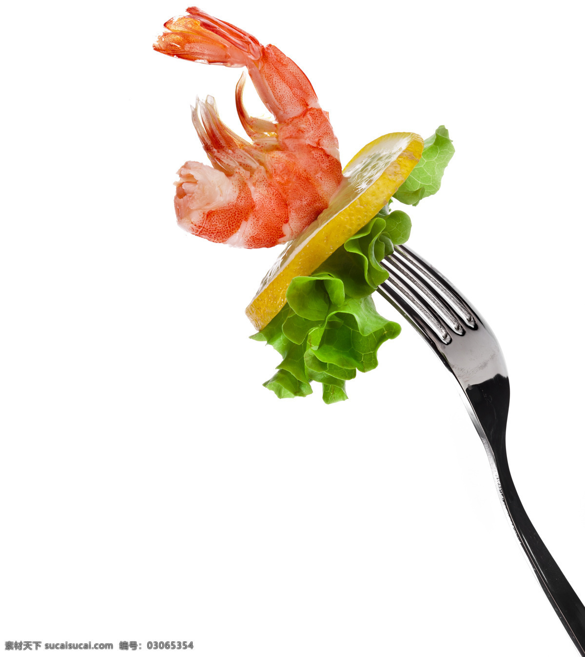 餐饮设计艺术 餐饮 虾 柠檬 蔬菜 艺术 白色