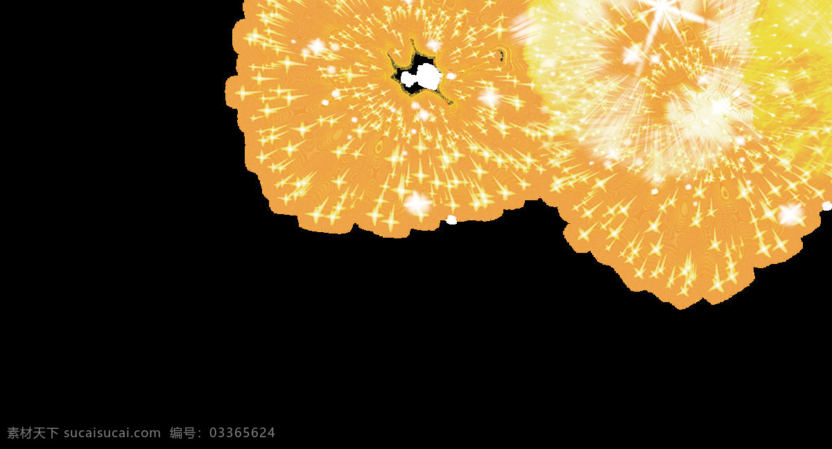 金色 烟花 装饰 节日 喜庆