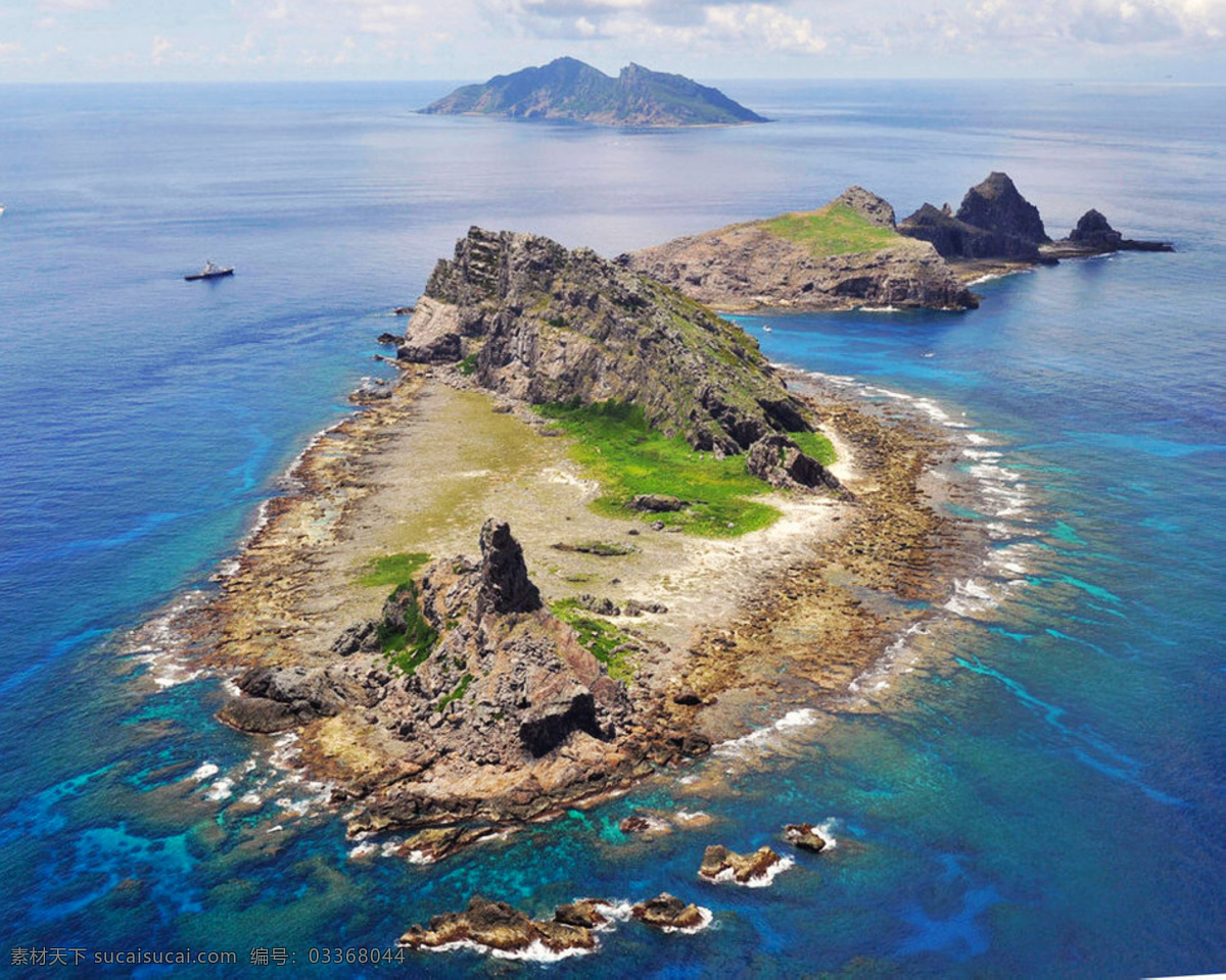 钓鱼岛风光 钓鱼岛 风光 钓鱼台 台湾 中国钓鱼岛 水面 自然风景 自然景观