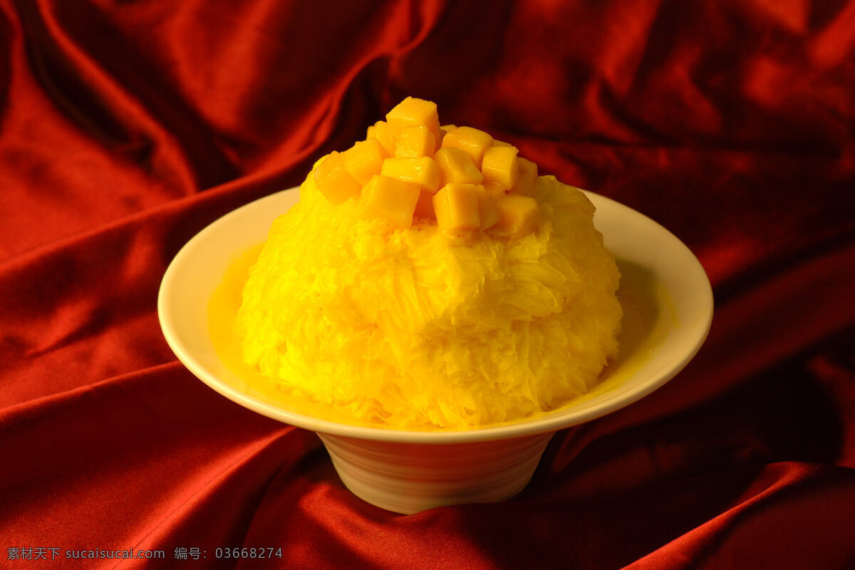 超级 芒果 绵绵 冰 传统美食 餐饮美食