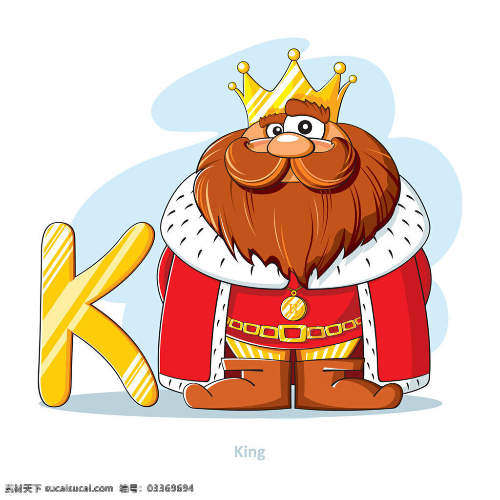 卡通国王漫画 字母 卡通 英文字母 卡通字母 英文艺术字 卡通动物漫画 书画文字 文化艺术 矢量素材