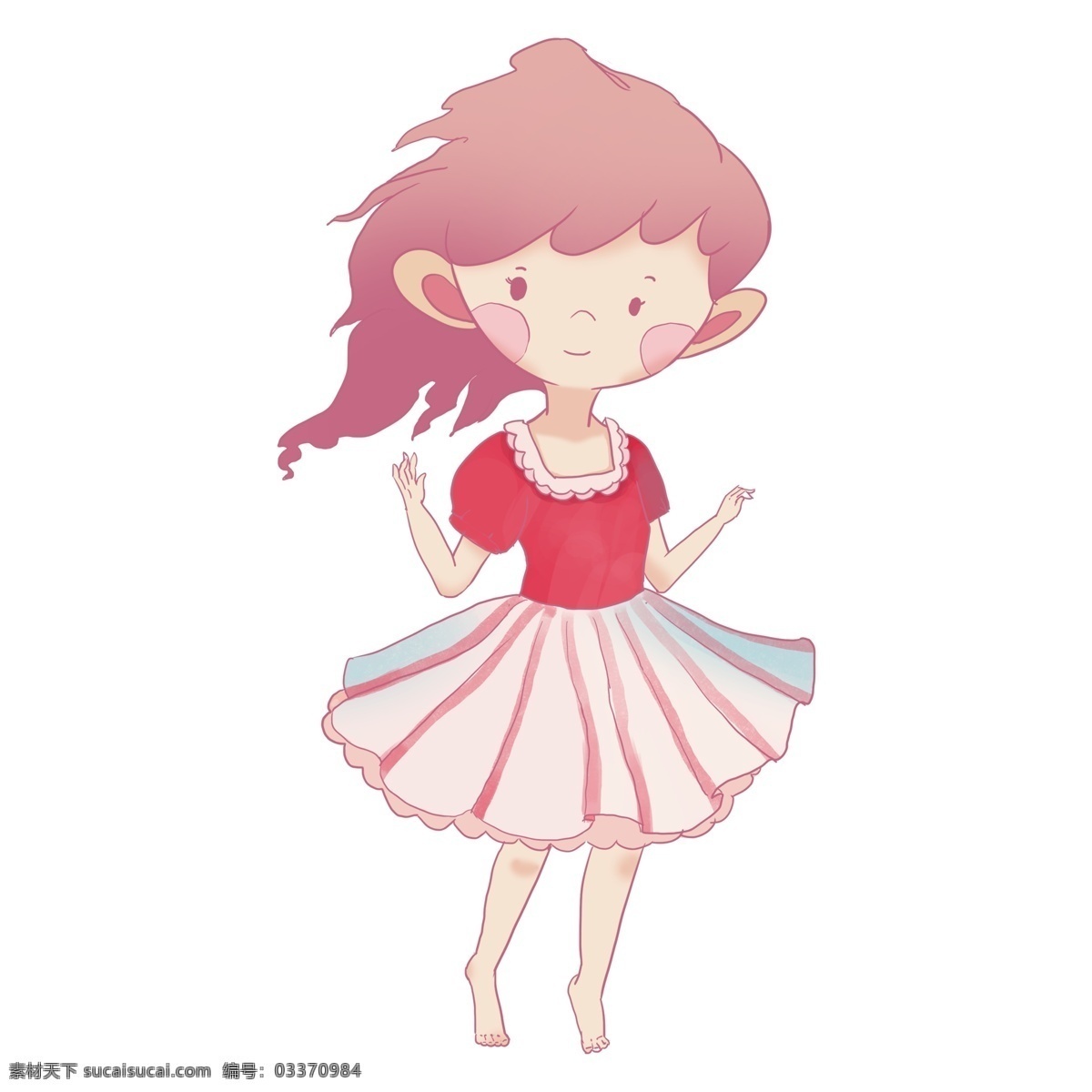 卡通 少女 人物 元素 女孩元素 清新 可爱风 美女 png元素 透明元素