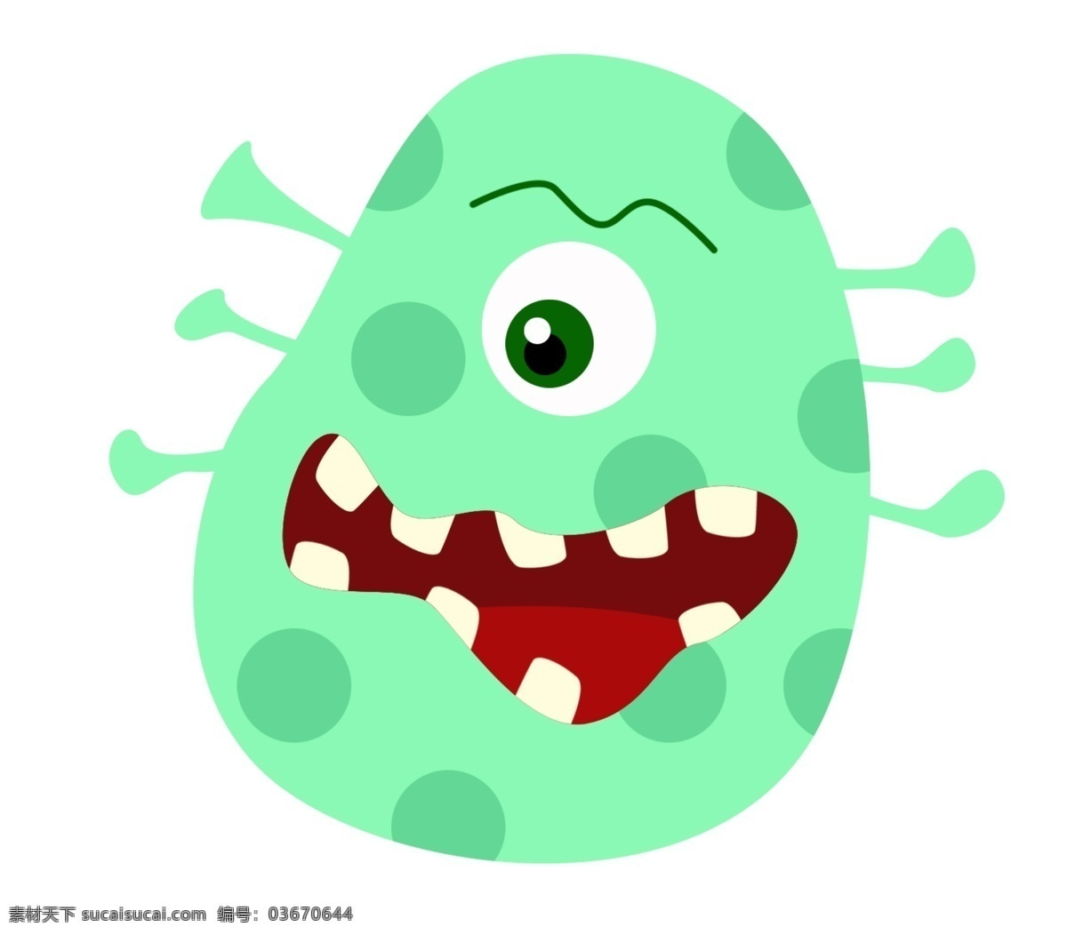 病毒 生病 感染 插画 绿色表情 细菌感染 卡通漫画细菌 卡通细菌 细菌感染插画 疾病 战斗