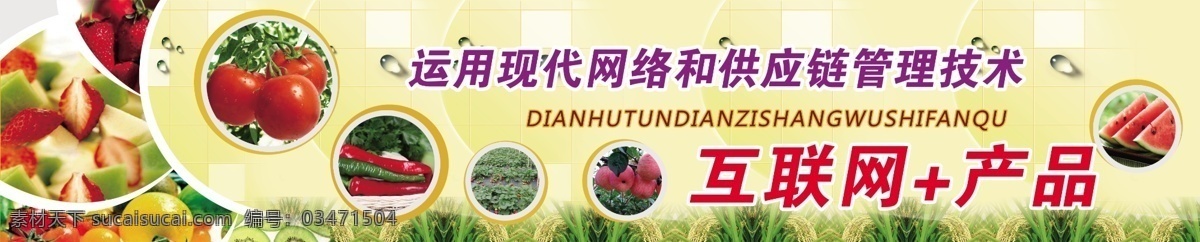 蔬菜电商 水果 农产品 互联网 果蔬广告