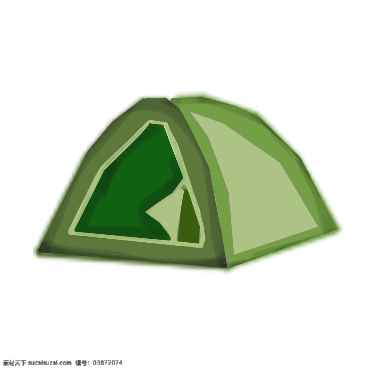 手绘 卡通 帐篷 插画 度假 卡通帐篷 绿色 宿营 绿色帐篷 手绘帐篷 帐篷插画 宿营帐篷