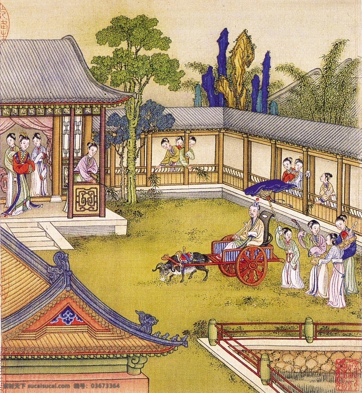 分层 源文件 风景画 工女 古画 民间艺术 民间艺术画 清明上河图 绣女 中国 传统 元素 整合 民间 艺术品 中华刺绣 节日素材 清明节