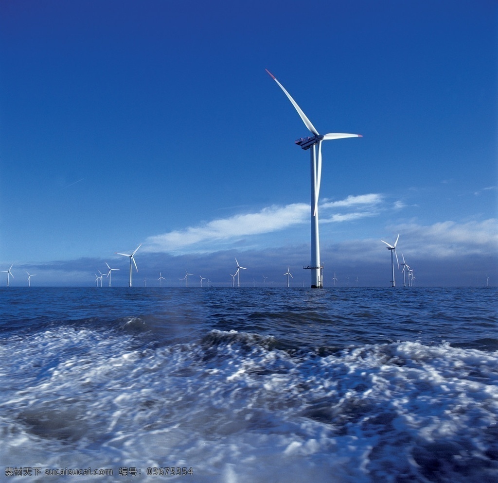 海上风力发电 风力 发电 风能 风电 风电科技 环保 绿色 能源 风车 风力发电机 风力发电厂 风力发电 工业生产 现代科技